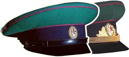 Зелёная фуражка офицера отдельного корпуса пограничной стражи ОКПС 1902 года.С 1902 года.